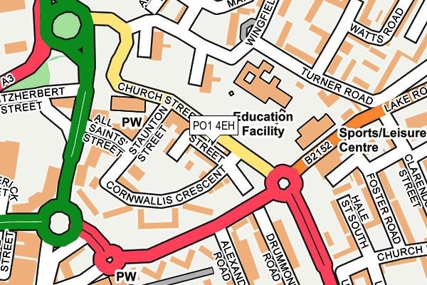 PO1 4EH map - OS OpenMap – Local (Ordnance Survey) PO1 4EH map - OS OpenMap – Local (Ordnance Survey)