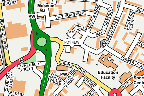 PO1 4EW map - OS OpenMap – Local (Ordnance Survey) PO1 4EW map - OS OpenMap – Local (Ordnance Survey)