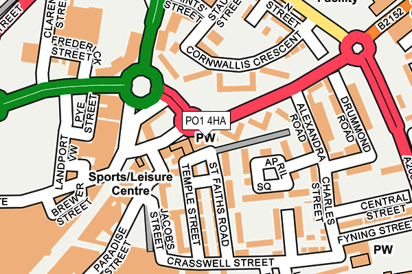 PO1 4HA map - OS OpenMap – Local (Ordnance Survey) PO1 4HA map - OS OpenMap – Local (Ordnance Survey)