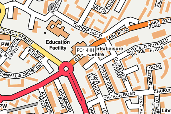 PO1 4HH map - OS OpenMap – Local (Ordnance Survey) PO1 4HH map - OS OpenMap – Local (Ordnance Survey)