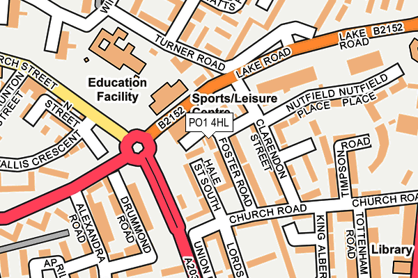 PO1 4HL map - OS OpenMap – Local (Ordnance Survey) PO1 4HL map - OS OpenMap – Local (Ordnance Survey)
