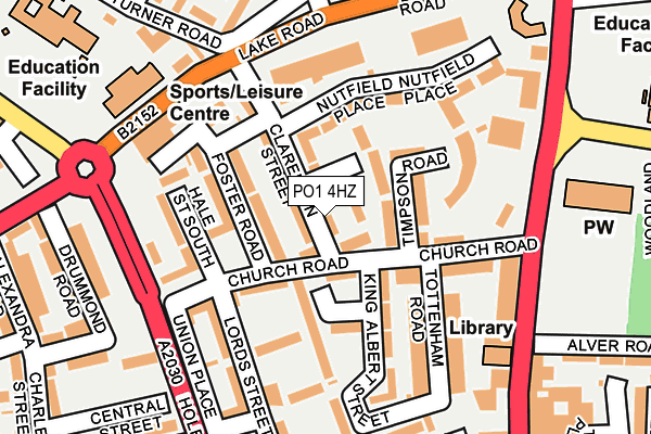 PO1 4HZ map - OS OpenMap – Local (Ordnance Survey) PO1 4HZ map - OS OpenMap – Local (Ordnance Survey)