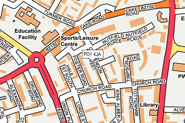 PO1 4JA map - OS OpenMap – Local (Ordnance Survey) PO1 4JA map - OS OpenMap – Local (Ordnance Survey)