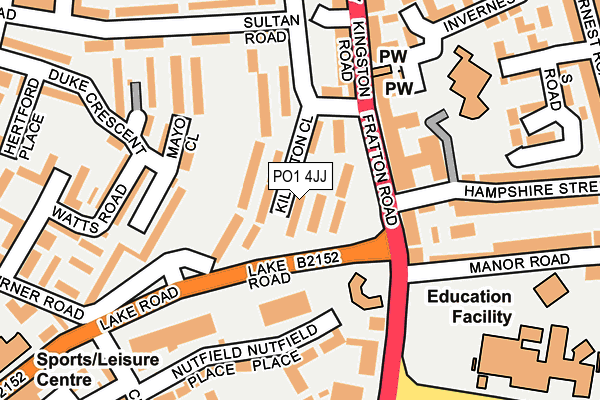 PO1 4JJ map - OS OpenMap – Local (Ordnance Survey) PO1 4JJ map - OS OpenMap – Local (Ordnance Survey)