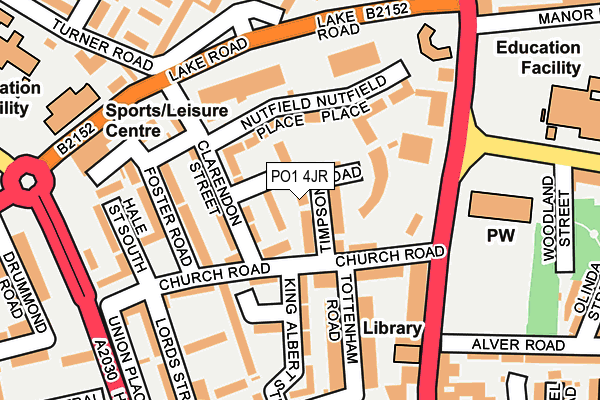PO1 4JR map - OS OpenMap – Local (Ordnance Survey) PO1 4JR map - OS OpenMap – Local (Ordnance Survey)