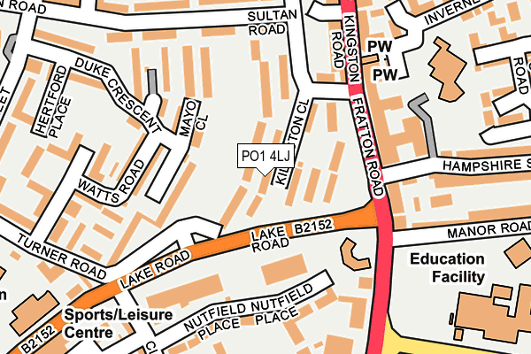 PO1 4LJ map - OS OpenMap – Local (Ordnance Survey) PO1 4LJ map - OS OpenMap – Local (Ordnance Survey)