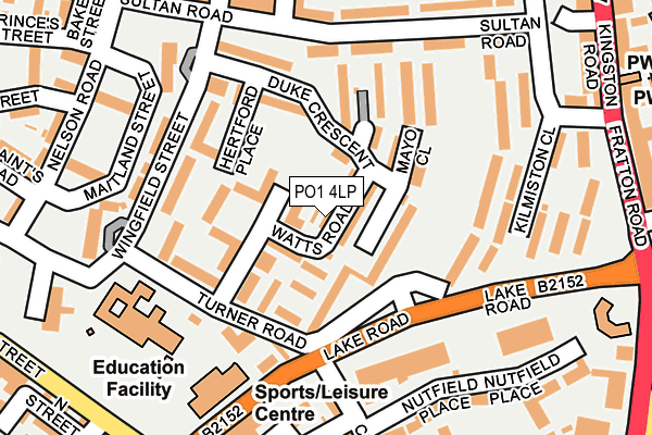 PO1 4LP map - OS OpenMap – Local (Ordnance Survey) PO1 4LP map - OS OpenMap – Local (Ordnance Survey)
