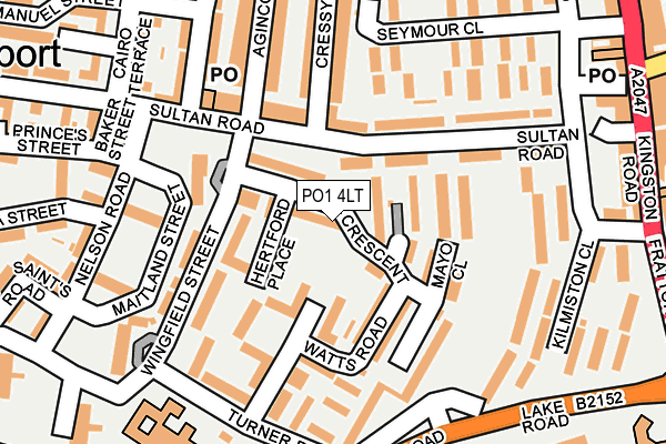 PO1 4LT map - OS OpenMap – Local (Ordnance Survey) PO1 4LT map - OS OpenMap – Local (Ordnance Survey)