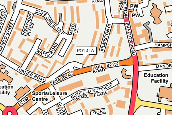 PO1 4LW map - OS OpenMap – Local (Ordnance Survey) PO1 4LW map - OS OpenMap – Local (Ordnance Survey)