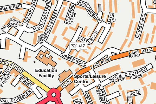 PO1 4LZ map - OS OpenMap – Local (Ordnance Survey) PO1 4LZ map - OS OpenMap – Local (Ordnance Survey)