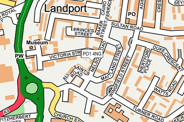 PO1 4NG map - OS OpenMap – Local (Ordnance Survey) PO1 4NG map - OS OpenMap – Local (Ordnance Survey)
