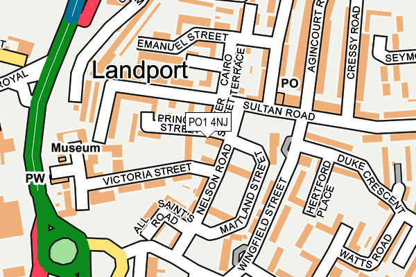 PO1 4NJ map - OS OpenMap – Local (Ordnance Survey) PO1 4NJ map - OS OpenMap – Local (Ordnance Survey)