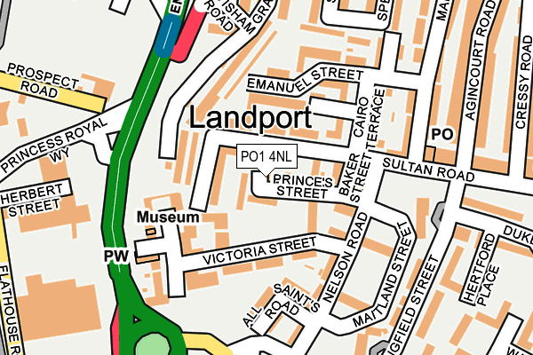 PO1 4NL map - OS OpenMap – Local (Ordnance Survey) PO1 4NL map - OS OpenMap – Local (Ordnance Survey)