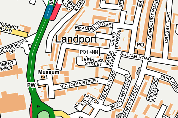 PO1 4NN map - OS OpenMap – Local (Ordnance Survey) PO1 4NN map - OS OpenMap – Local (Ordnance Survey)