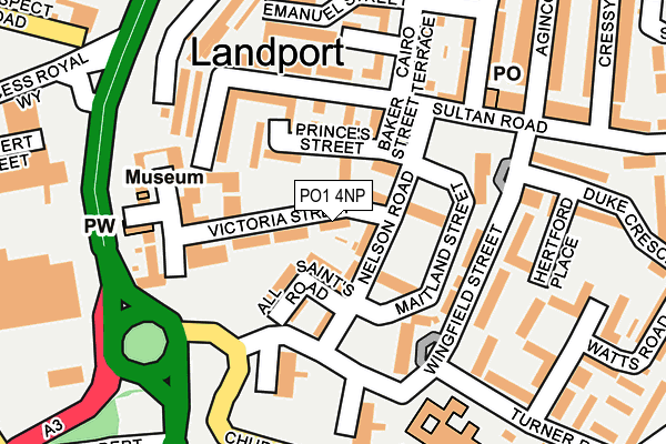 PO1 4NP map - OS OpenMap – Local (Ordnance Survey) PO1 4NP map - OS OpenMap – Local (Ordnance Survey)