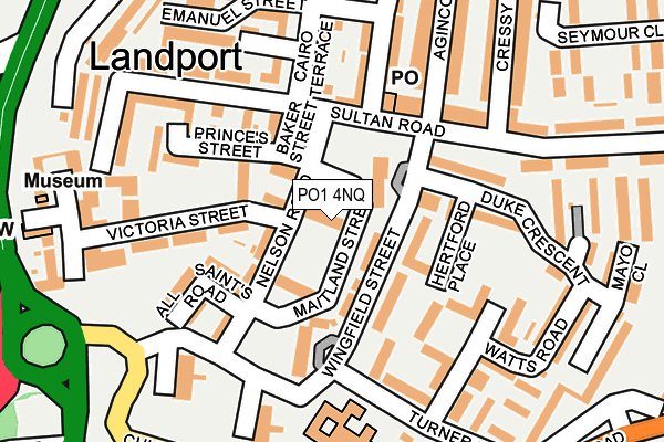 PO1 4NQ map - OS OpenMap – Local (Ordnance Survey) PO1 4NQ map - OS OpenMap – Local (Ordnance Survey)