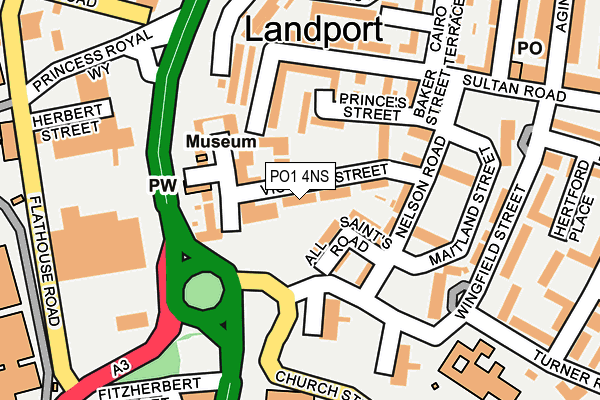 PO1 4NS map - OS OpenMap – Local (Ordnance Survey) PO1 4NS map - OS OpenMap – Local (Ordnance Survey)