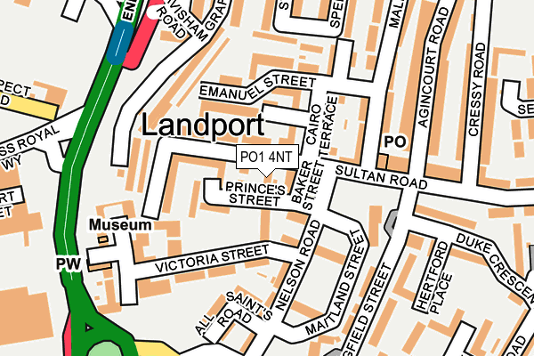 PO1 4NT map - OS OpenMap – Local (Ordnance Survey) PO1 4NT map - OS OpenMap – Local (Ordnance Survey)