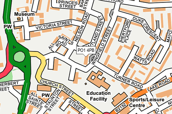 PO1 4PB map - OS OpenMap – Local (Ordnance Survey) PO1 4PB map - OS OpenMap – Local (Ordnance Survey)