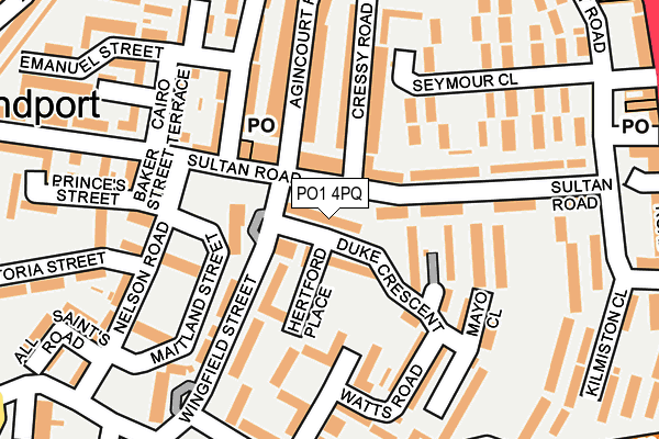 PO1 4PQ map - OS OpenMap – Local (Ordnance Survey) PO1 4PQ map - OS OpenMap – Local (Ordnance Survey)
