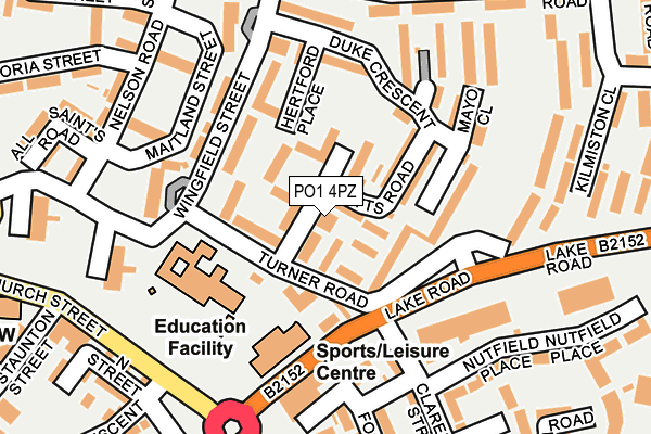 PO1 4PZ map - OS OpenMap – Local (Ordnance Survey) PO1 4PZ map - OS OpenMap – Local (Ordnance Survey)