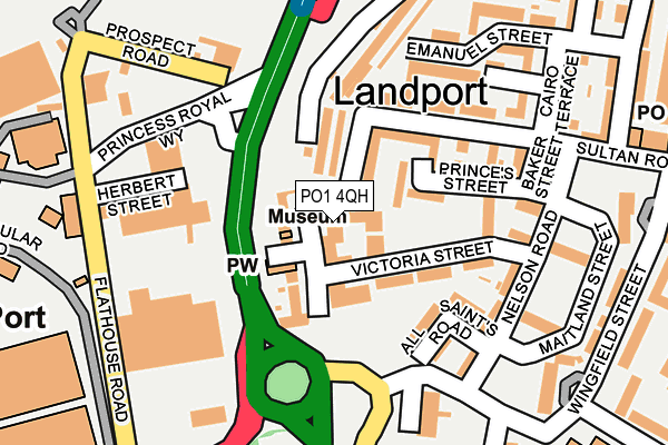 PO1 4QH map - OS OpenMap – Local (Ordnance Survey) PO1 4QH map - OS OpenMap – Local (Ordnance Survey)