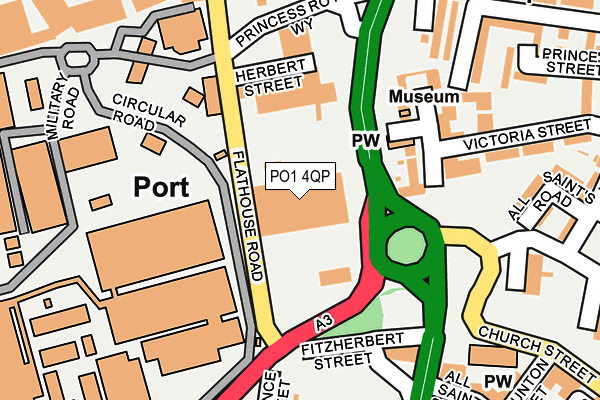 PO1 4QP map - OS OpenMap – Local (Ordnance Survey) PO1 4QP map - OS OpenMap – Local (Ordnance Survey)