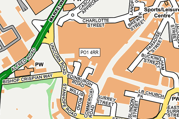 PO1 4RR map - OS OpenMap – Local (Ordnance Survey) PO1 4RR map - OS OpenMap – Local (Ordnance Survey)