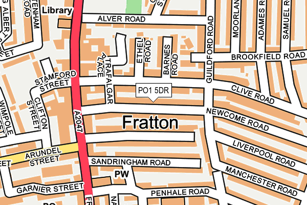 PO1 5DR map - OS OpenMap – Local (Ordnance Survey) PO1 5DR map - OS OpenMap – Local (Ordnance Survey)