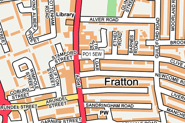 PO1 5EW map - OS OpenMap – Local (Ordnance Survey) PO1 5EW map - OS OpenMap – Local (Ordnance Survey)