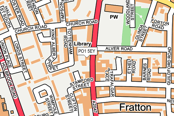 PO1 5EY map - OS OpenMap – Local (Ordnance Survey) PO1 5EY map - OS OpenMap – Local (Ordnance Survey)