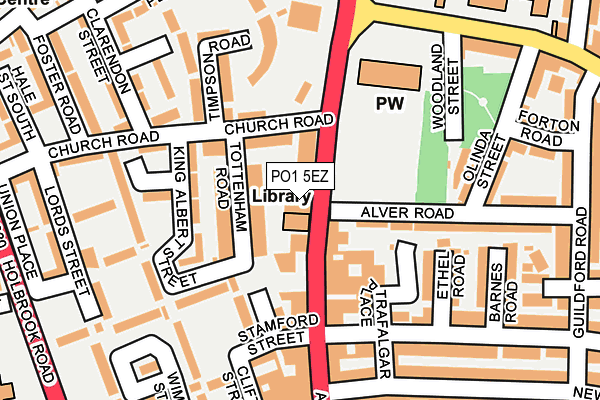 PO1 5EZ map - OS OpenMap – Local (Ordnance Survey) PO1 5EZ map - OS OpenMap – Local (Ordnance Survey)
