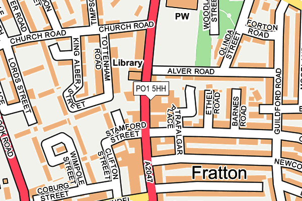 PO1 5HH map - OS OpenMap – Local (Ordnance Survey) PO1 5HH map - OS OpenMap – Local (Ordnance Survey)