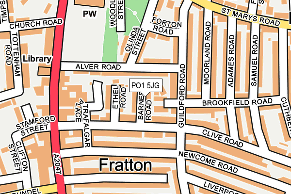 PO1 5JG map - OS OpenMap – Local (Ordnance Survey) PO1 5JG map - OS OpenMap – Local (Ordnance Survey)
