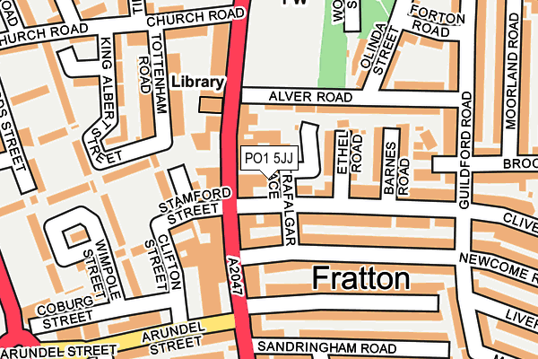 PO1 5JJ map - OS OpenMap – Local (Ordnance Survey) PO1 5JJ map - OS OpenMap – Local (Ordnance Survey)