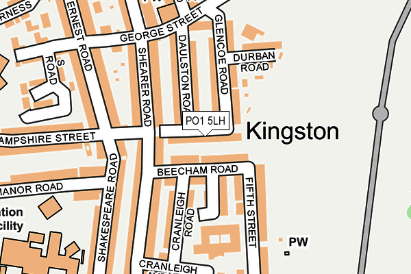 PO1 5LH map - OS OpenMap – Local (Ordnance Survey) PO1 5LH map - OS OpenMap – Local (Ordnance Survey)