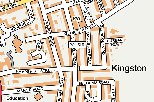 PO1 5LR map - OS OpenMap – Local (Ordnance Survey) PO1 5LR map - OS OpenMap – Local (Ordnance Survey)