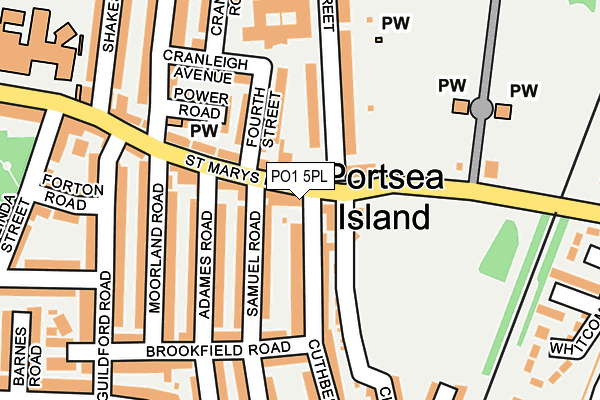PO1 5PL map - OS OpenMap – Local (Ordnance Survey) PO1 5PL map - OS OpenMap – Local (Ordnance Survey)