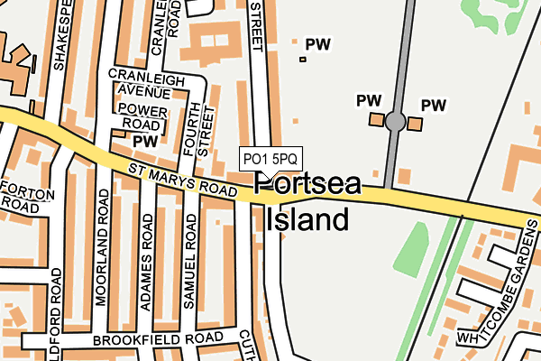 PO1 5PQ map - OS OpenMap – Local (Ordnance Survey) PO1 5PQ map - OS OpenMap – Local (Ordnance Survey)