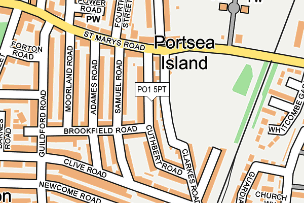 PO1 5PT map - OS OpenMap – Local (Ordnance Survey) PO1 5PT map - OS OpenMap – Local (Ordnance Survey)