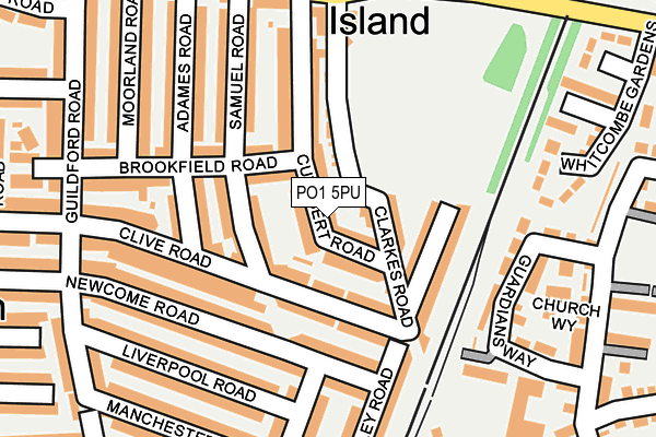 PO1 5PU map - OS OpenMap – Local (Ordnance Survey) PO1 5PU map - OS OpenMap – Local (Ordnance Survey)