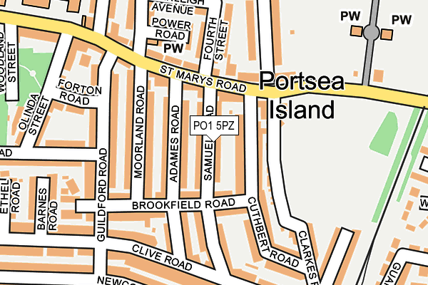 PO1 5PZ map - OS OpenMap – Local (Ordnance Survey) PO1 5PZ map - OS OpenMap – Local (Ordnance Survey)