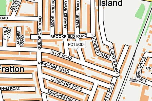 PO1 5QD map - OS OpenMap – Local (Ordnance Survey) PO1 5QD map - OS OpenMap – Local (Ordnance Survey)