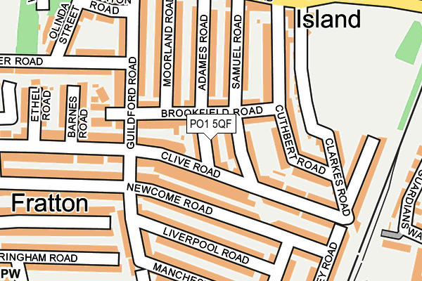 PO1 5QF map - OS OpenMap – Local (Ordnance Survey) PO1 5QF map - OS OpenMap – Local (Ordnance Survey)