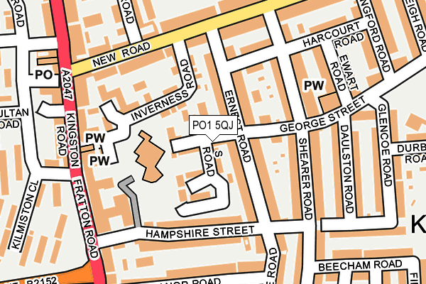 PO1 5QJ map - OS OpenMap – Local (Ordnance Survey) PO1 5QJ map - OS OpenMap – Local (Ordnance Survey)
