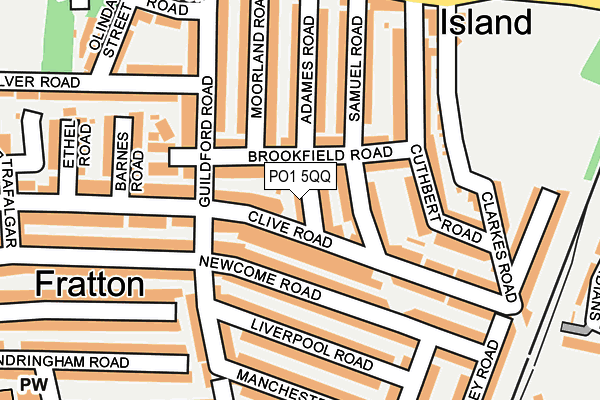 PO1 5QQ map - OS OpenMap – Local (Ordnance Survey) PO1 5QQ map - OS OpenMap – Local (Ordnance Survey)