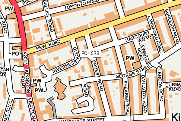 PO1 5RB map - OS OpenMap – Local (Ordnance Survey) PO1 5RB map - OS OpenMap – Local (Ordnance Survey)
