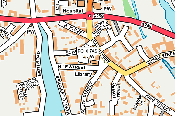 PO10 7AS map - OS OpenMap – Local (Ordnance Survey) PO10 7AS map - OS OpenMap – Local (Ordnance Survey)