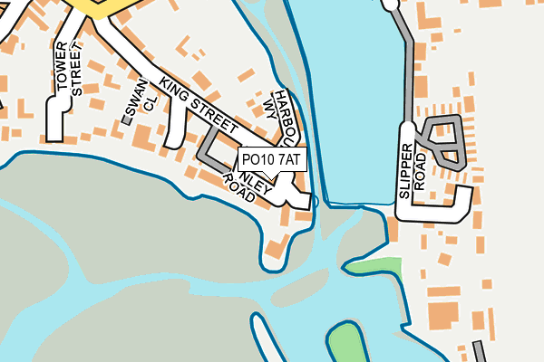 PO10 7AT map - OS OpenMap – Local (Ordnance Survey)