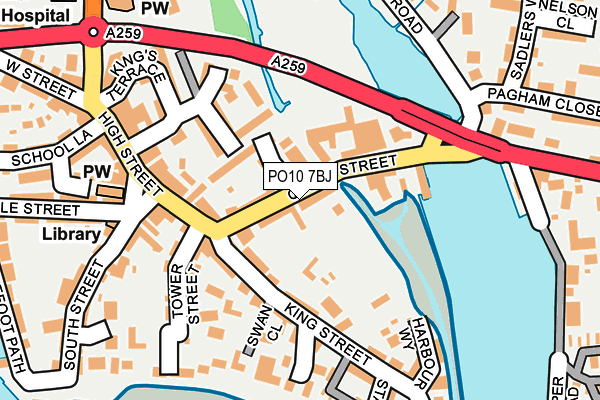 PO10 7BJ map - OS OpenMap – Local (Ordnance Survey) PO10 7BJ map - OS OpenMap – Local (Ordnance Survey)